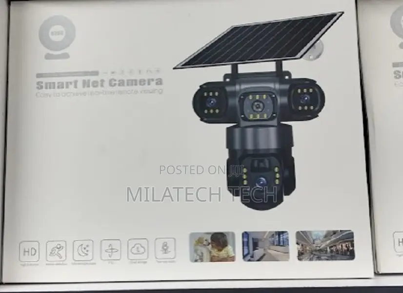 4g Solar V380 Tripple Lens 4g Simcard PTZ Camera