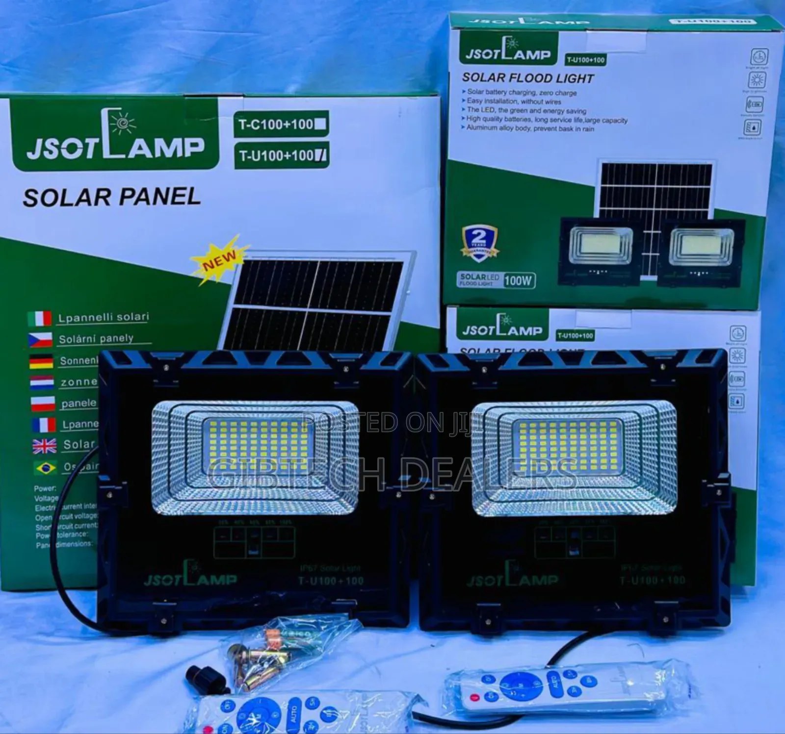 Jsot Solar Flood Light 2in1
Tc 100+100watts