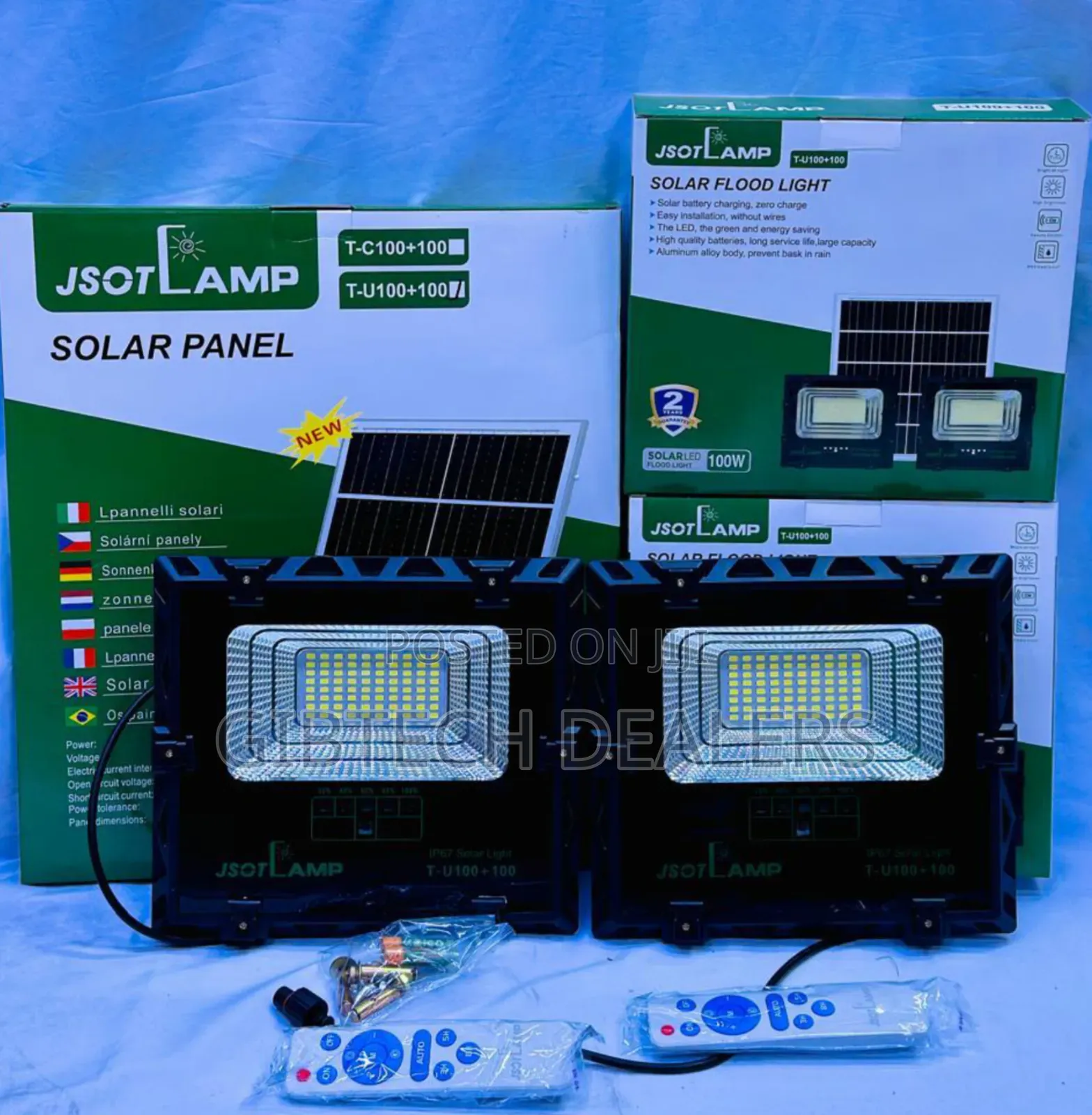 Solar Floodlight 2in1
Tc 100+100 Watts