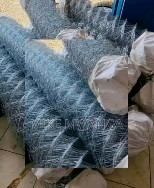 Chain Link, Galvanized 65x65 , 14g, 5ft - main view