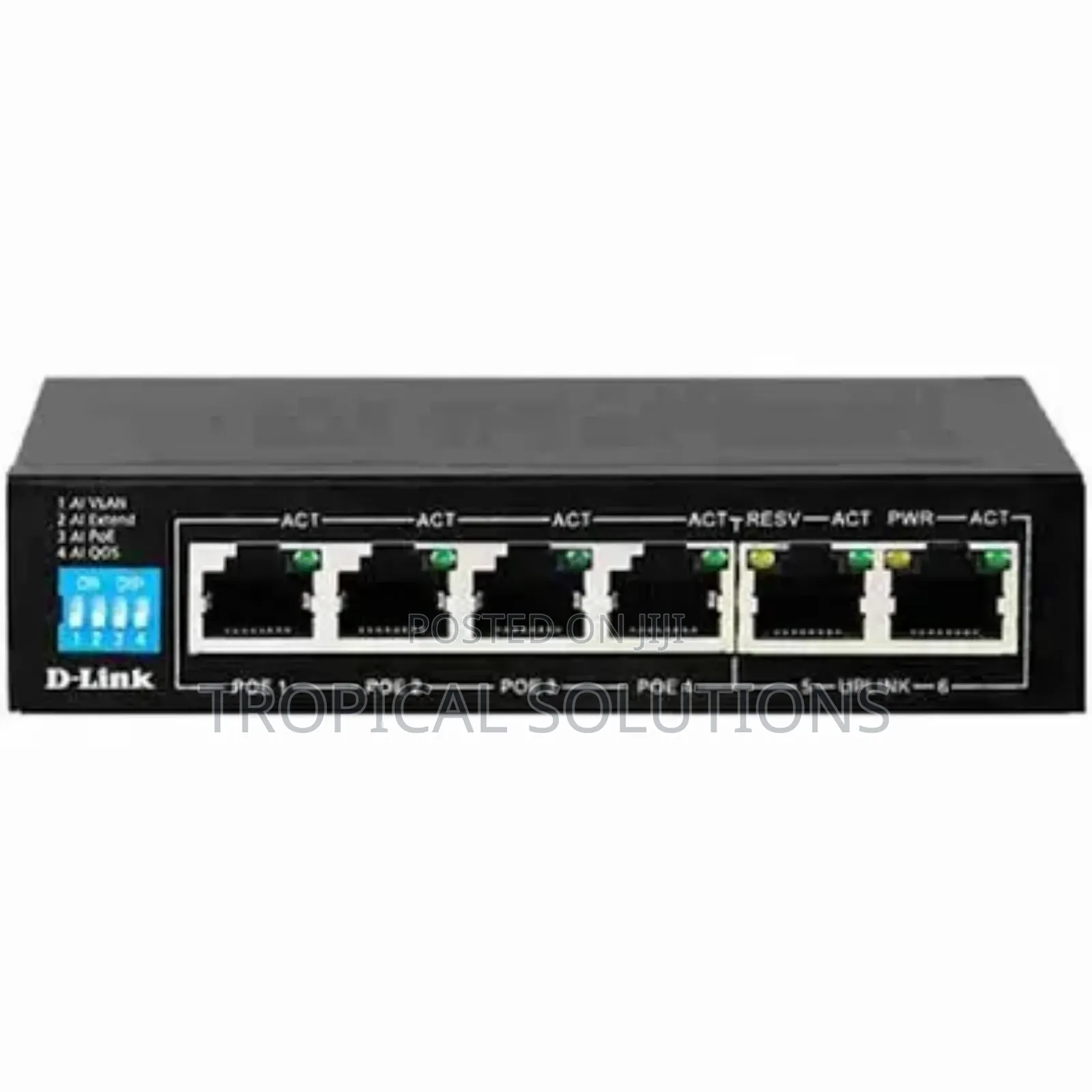 D-Link 6port 1000mbps Switch With 4poe Ports 2 Uplink Ports