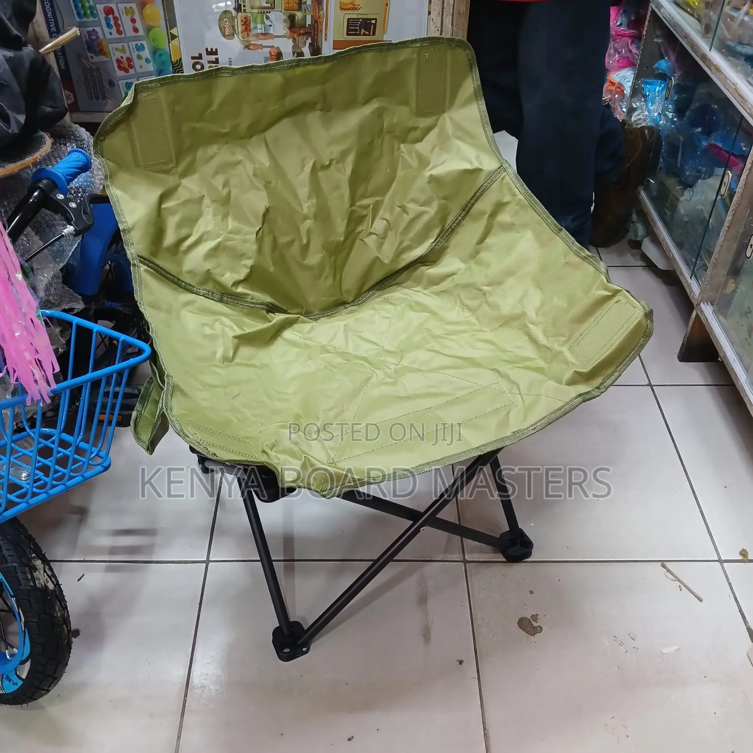 Black Legged Camping Chairs Foldable