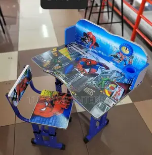 Kids Study Table!!Spider Man Blue Executive Adjustable K
