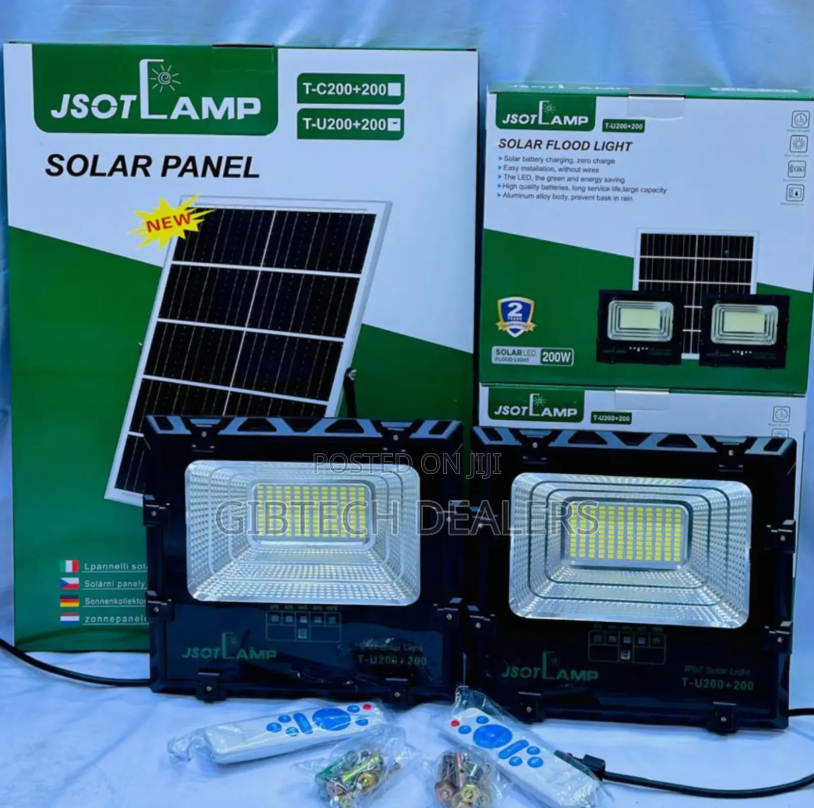 Jsot Solar Floodlight 2 In1
Tc 200+200 Watts