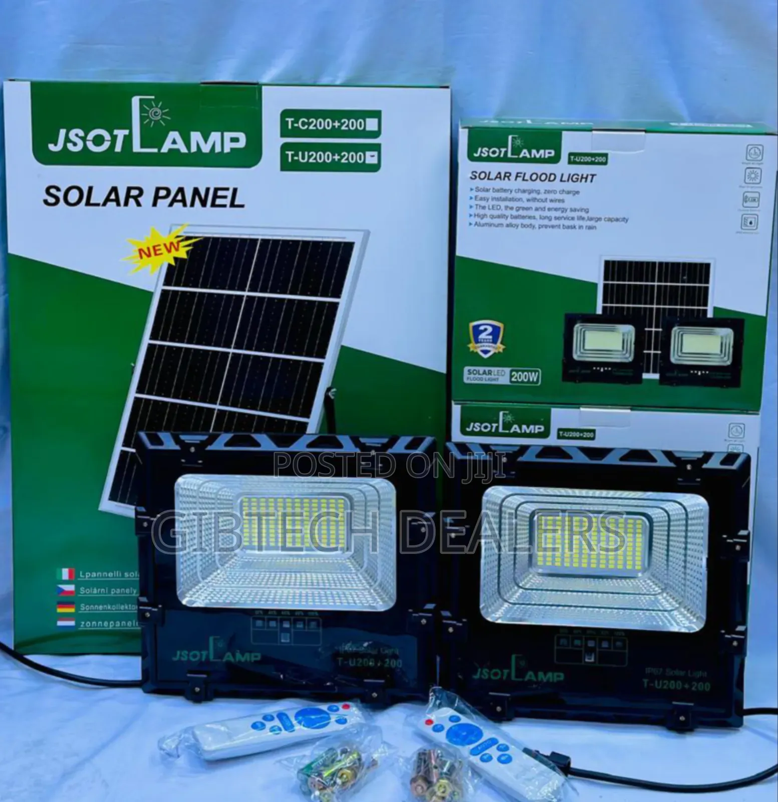 Solar Flood Light 2in1
Tc-200w+200 Watts