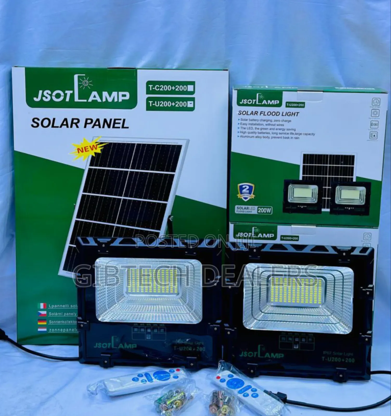 Jsot 2 in 1 Solar Floodlight 200w+200w