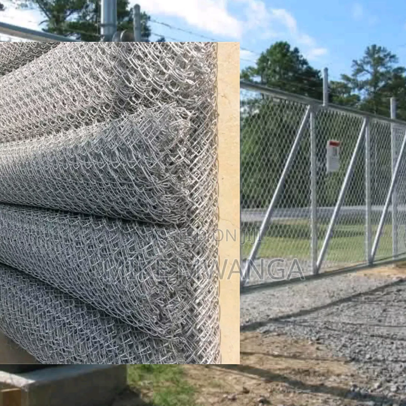 Galvanized Chain Link 12.5g, 5ft, 80x80 Mesh