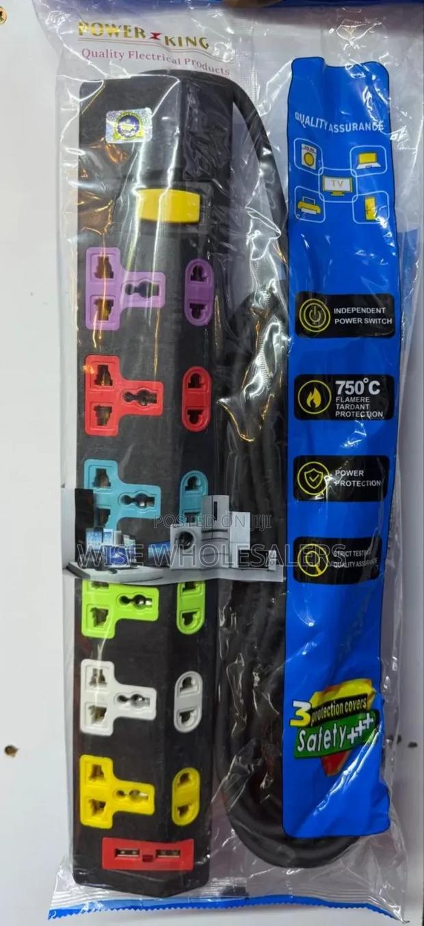 *Heavy Duty 6way, 10meters Extension With Usb*