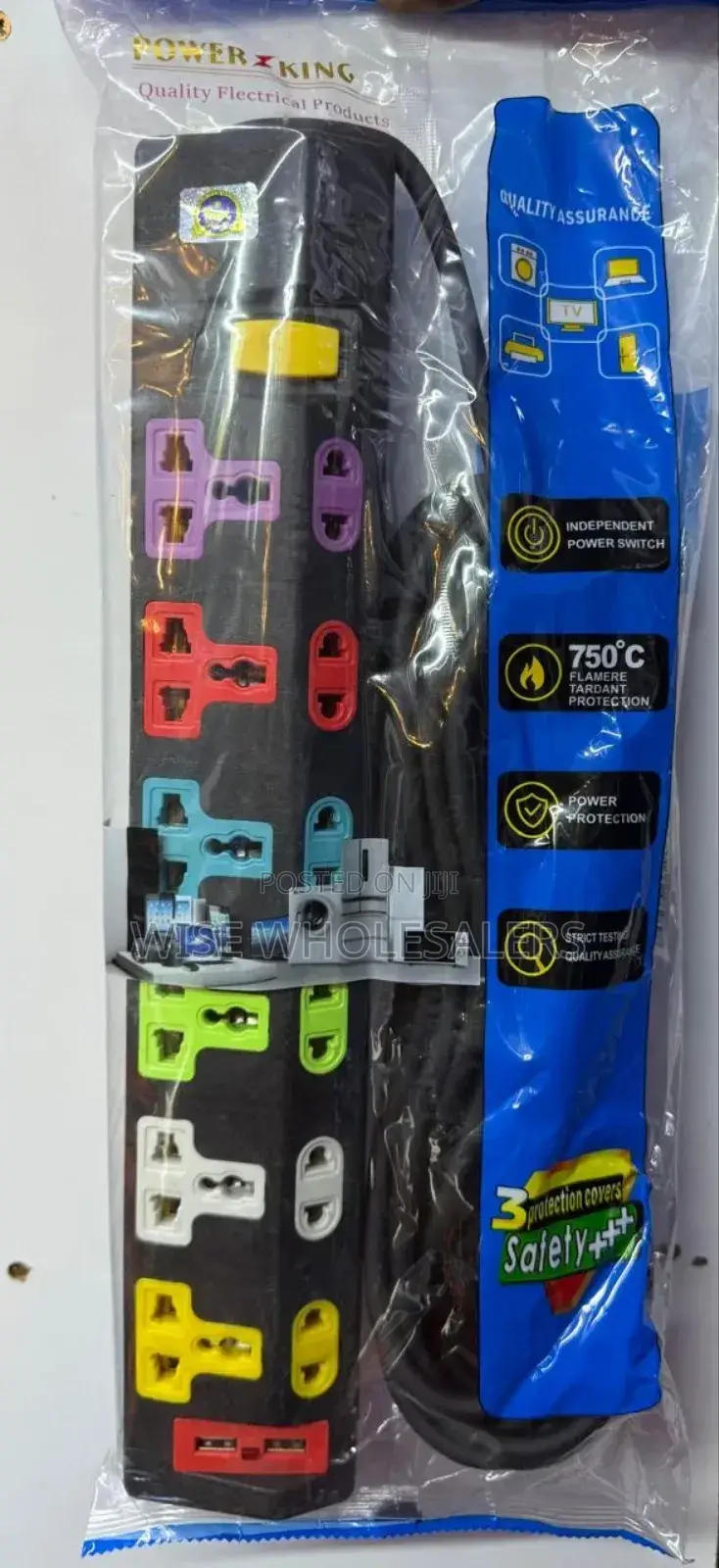 *Heavy Duty 6way, 10meters Extension With Usb*