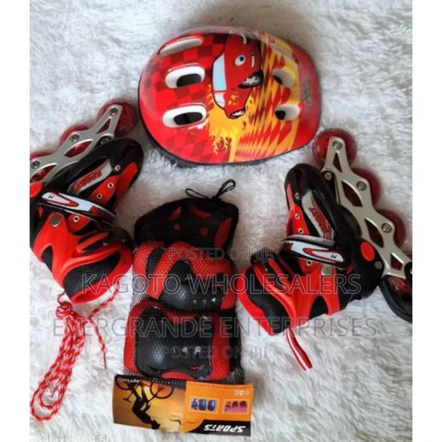 Red- Complete Set Skates Shoes