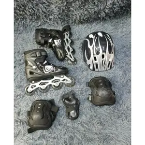 Black Complete Set Skates Shoes