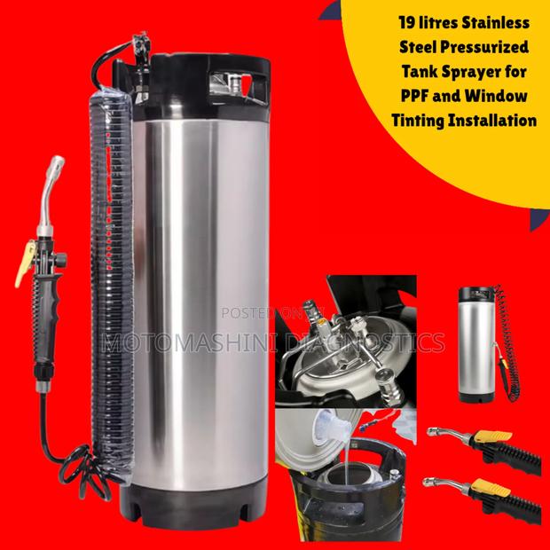 Pressurized Tank Sprayer for PPF and Window Tint Installing