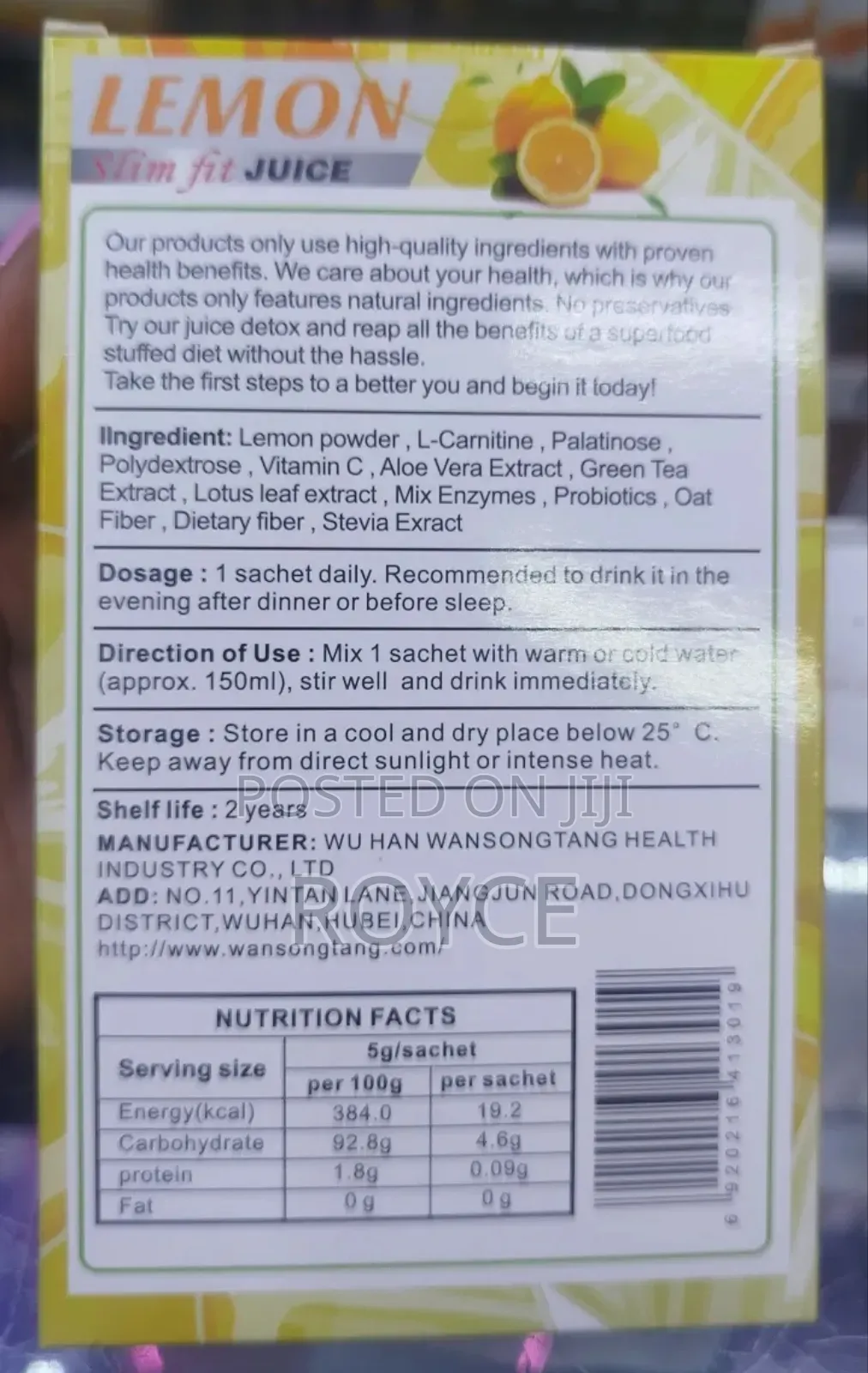 Lemon Slim Fit Juice