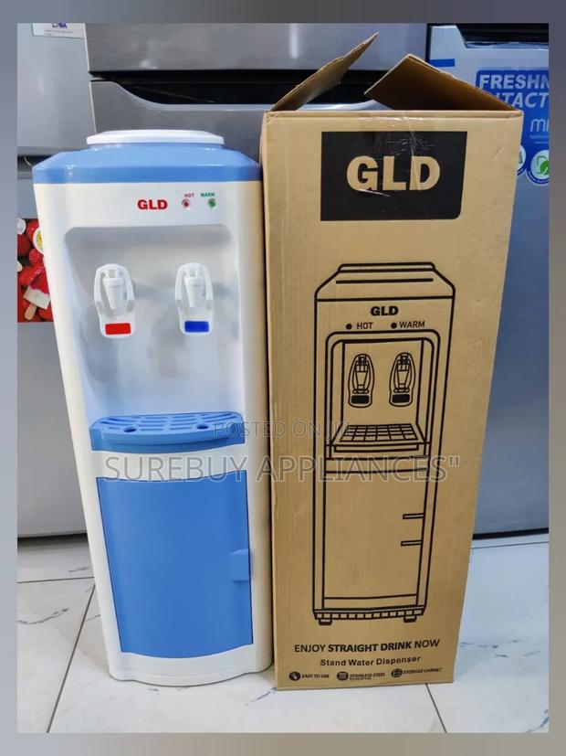 GLD Hot and Normal Standing Dispenser With Storage Cabinet