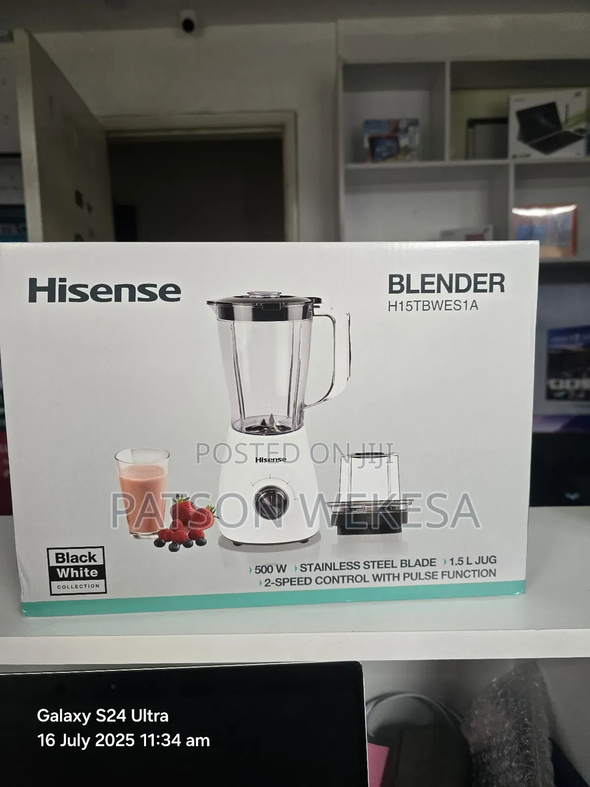 Hisense Blender H15tbwes1a 1.5l – Powerful 500w