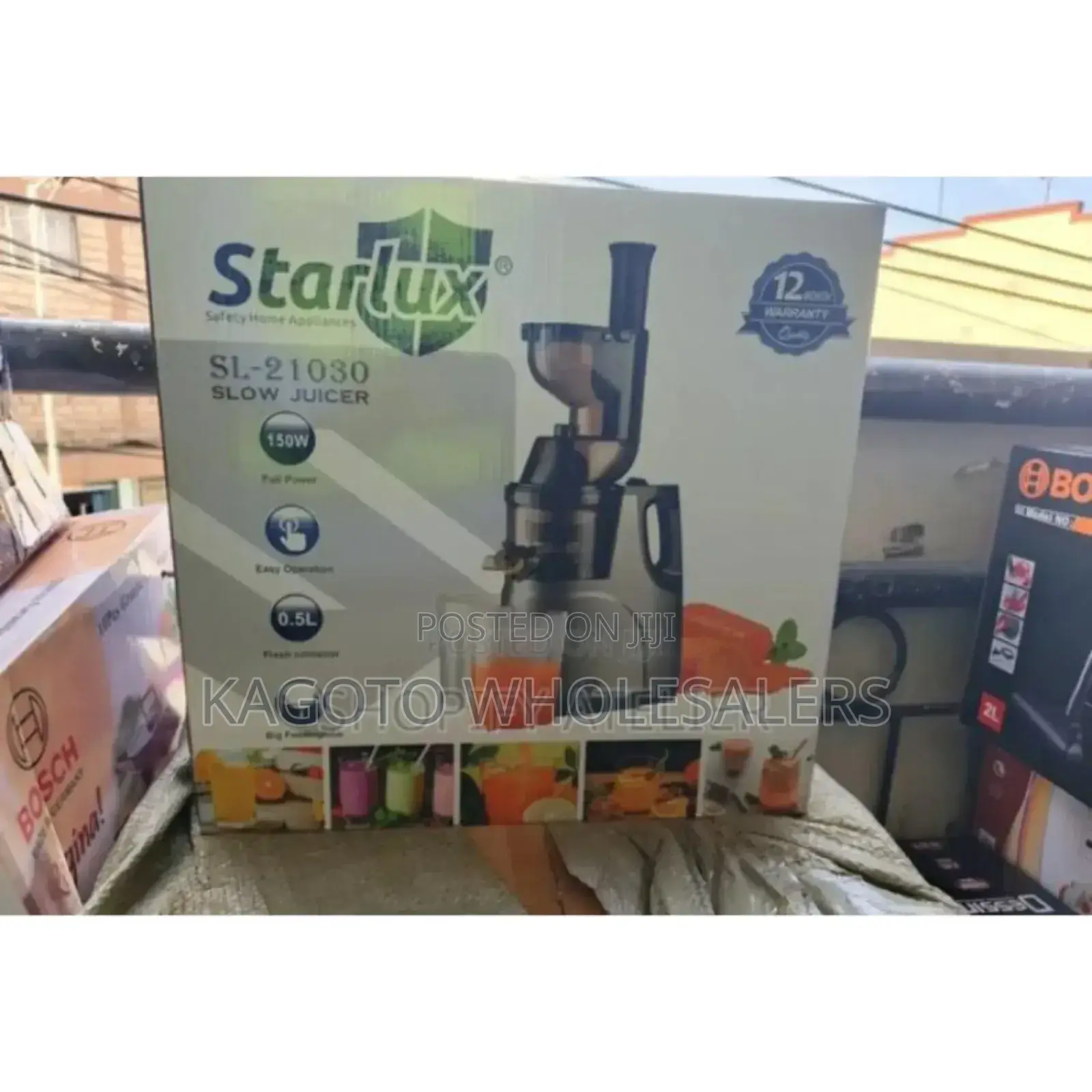 Restocked Sl21030. Starlux Slow Juicer