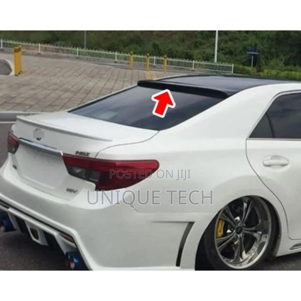 Rear Roof Lip Spoiler for Mark X – Sleek Matte Black