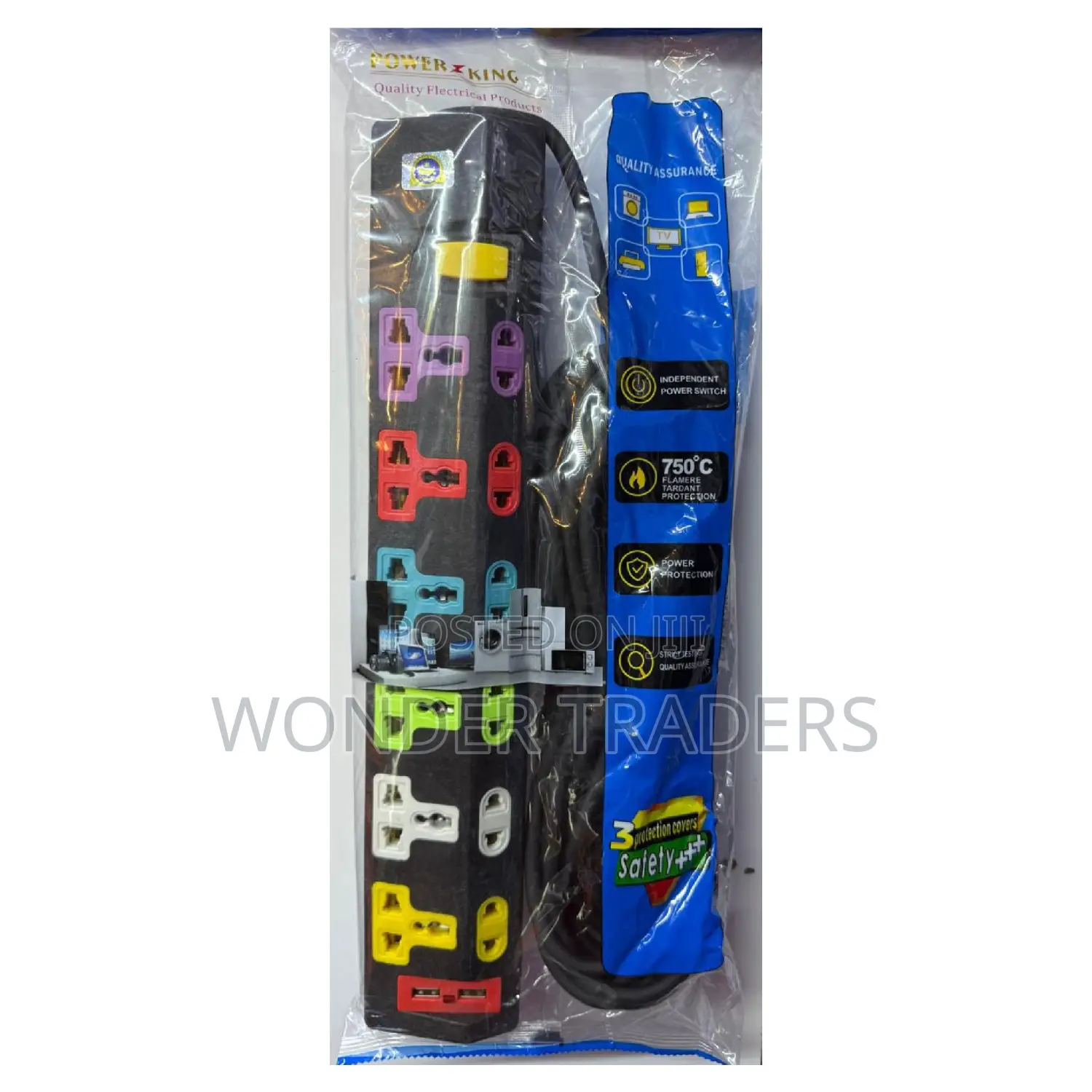 6 Ways Extension/*Heavy Duty 6way, 10meters Extension With Usb*