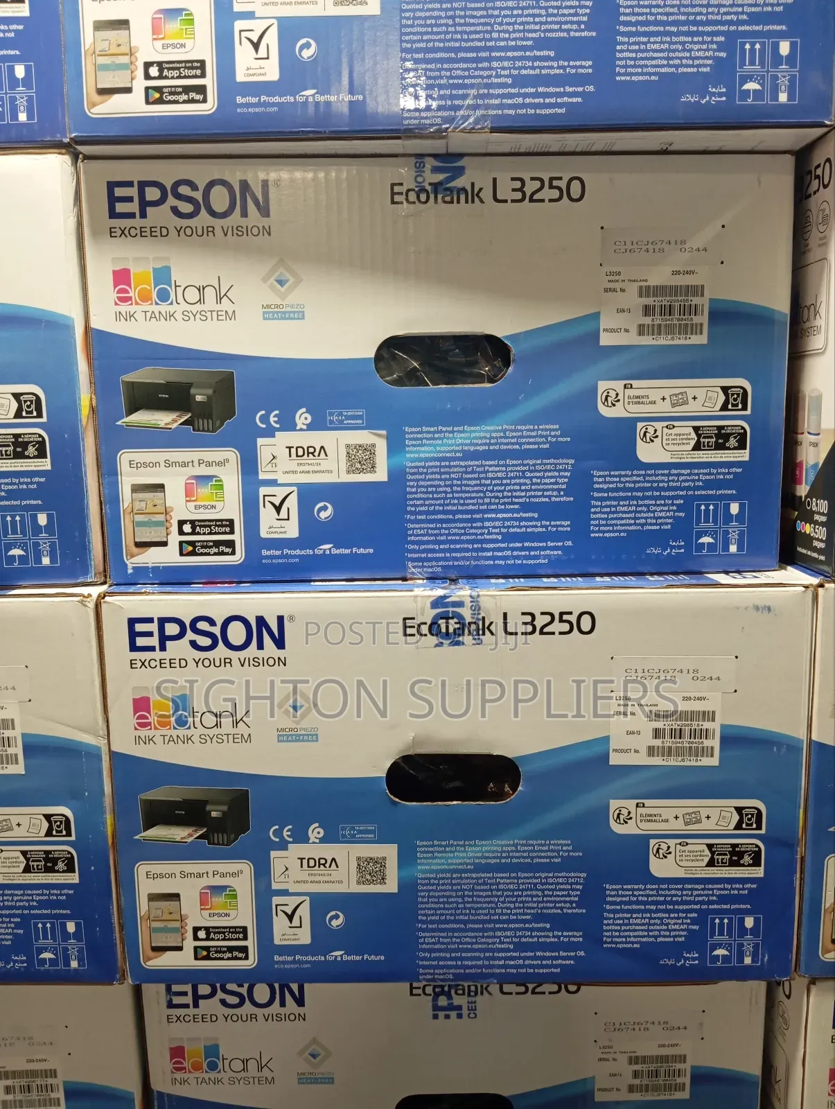L3250 Epson 3 in 1 Wireless
