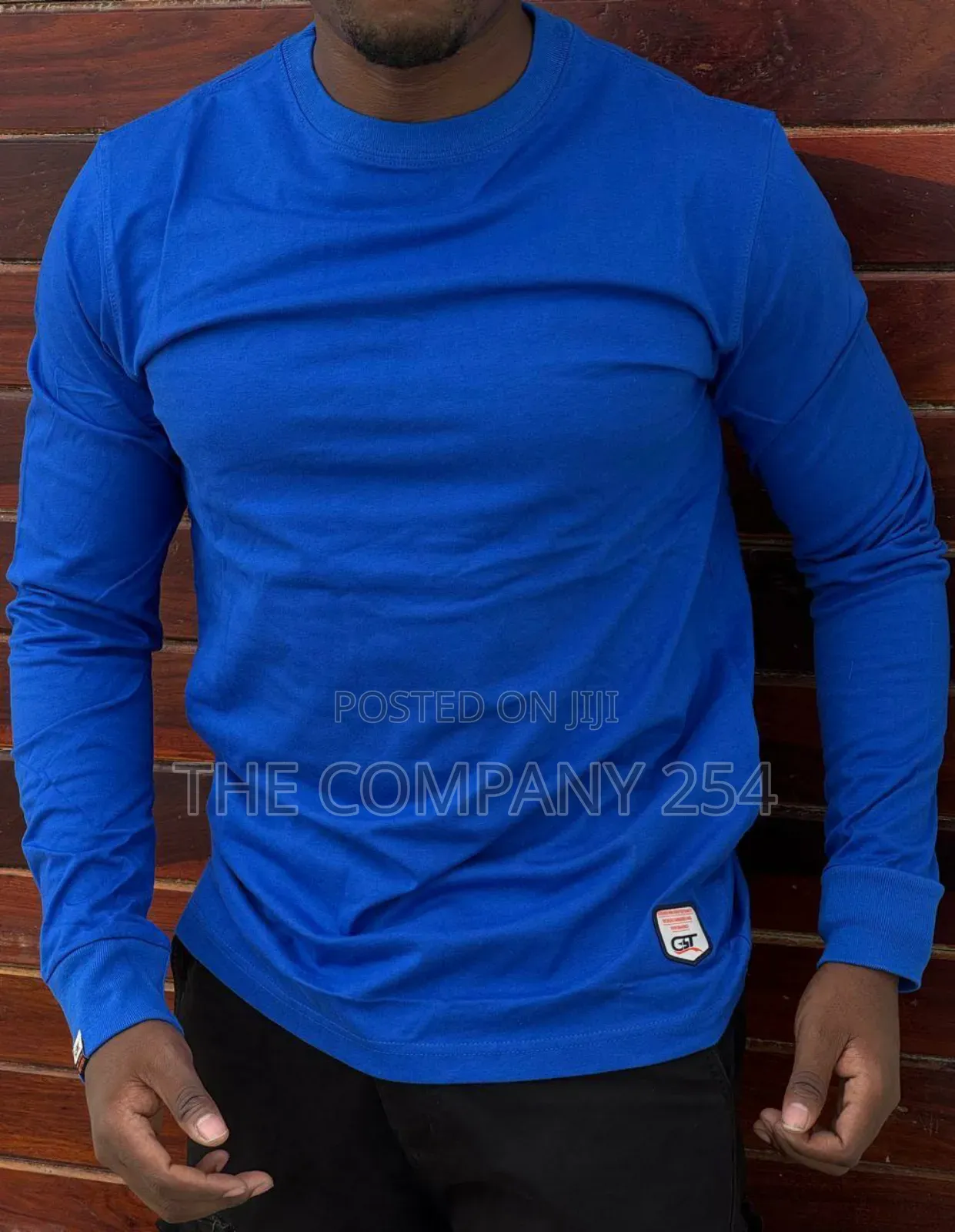 Quality Cotton Long-Sleeved Round Neck Plain T-Shirt