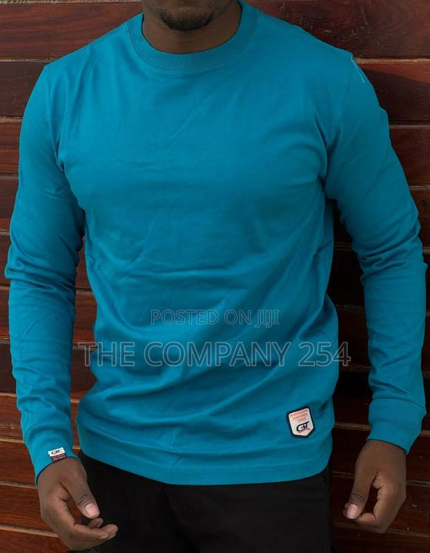 Quality Cotton Long-Sleeved Round Neck Plain T-Shirt - thumbnail 6