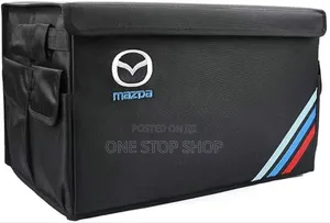 Mazda Black Foldable Boot Organizer With Car Logo
