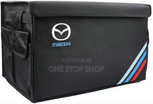 Mazda Black Foldable Boot Organizer With Car Logo