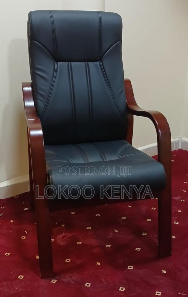 Office Chair : Wooden Mahogany Arms Office Chair