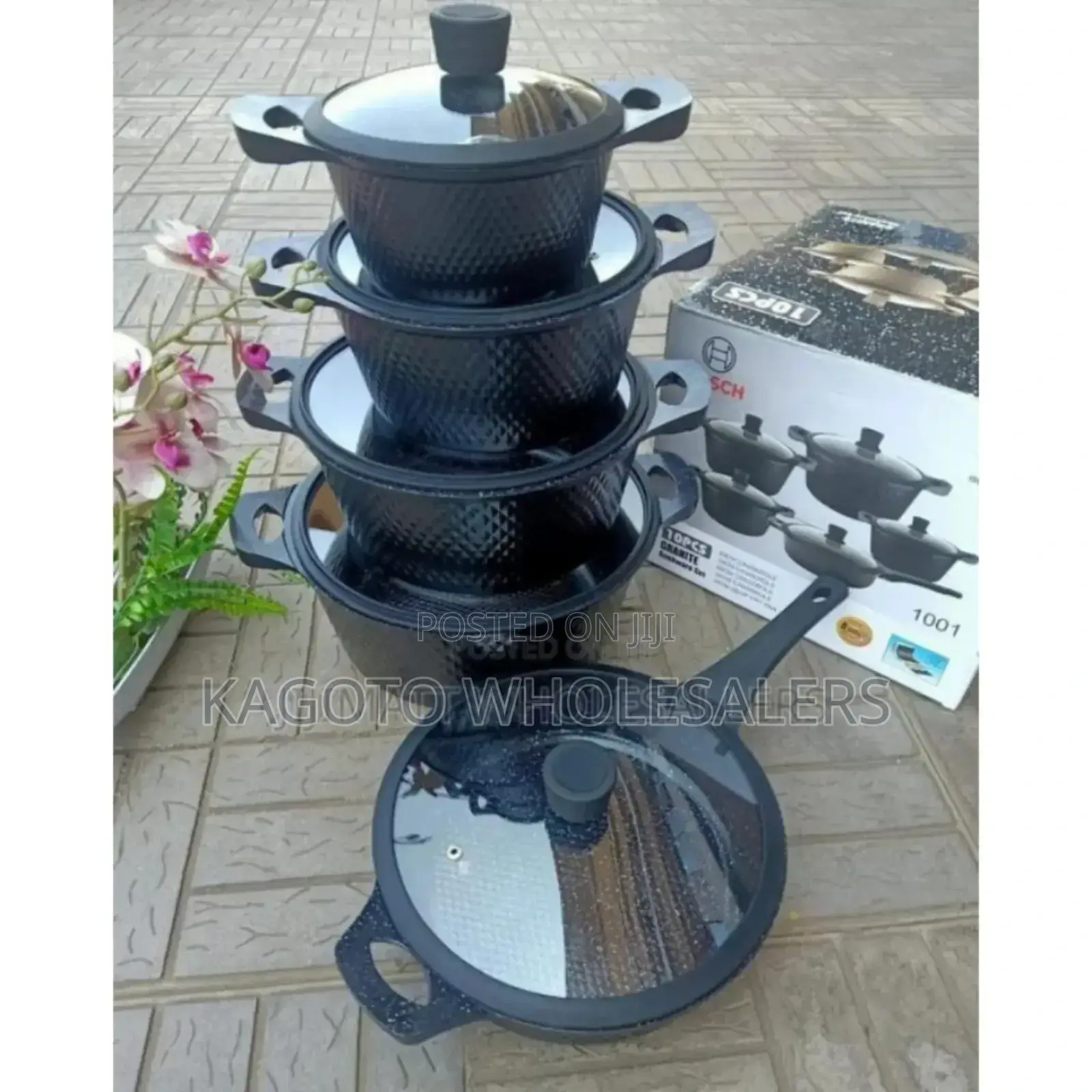 Granite Coating. - Bosch 10pcs Cookwares