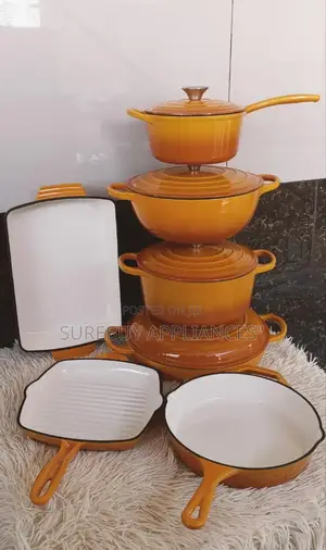 Enamel Cast Iron Cooking Pots* *11 PCS Cast Iron Sufurias