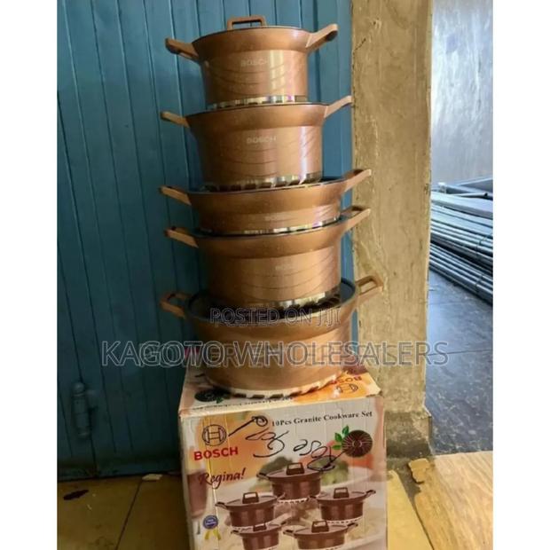 Brownish - Bosch 10pcs Sufurias. Non Stick