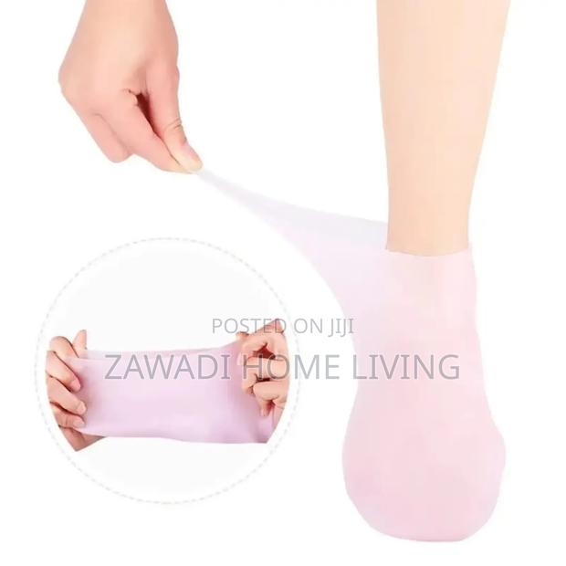 Silicon Moisturizing Spa Gel Heel Socks - thumbnail 2
