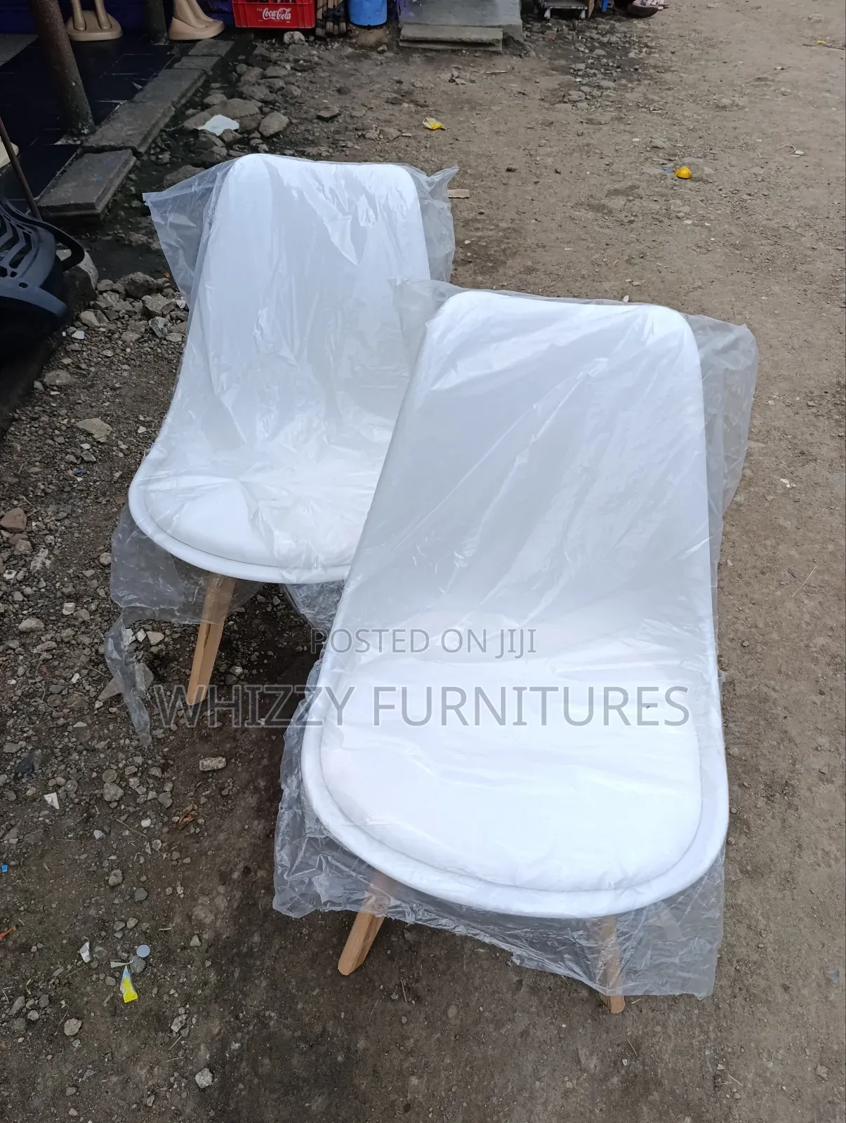 White Balcony Chairs (Padded)