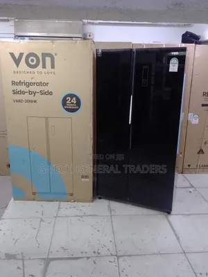 Von 442l 2 Door Side by Side Energy Saver Refrigerator
