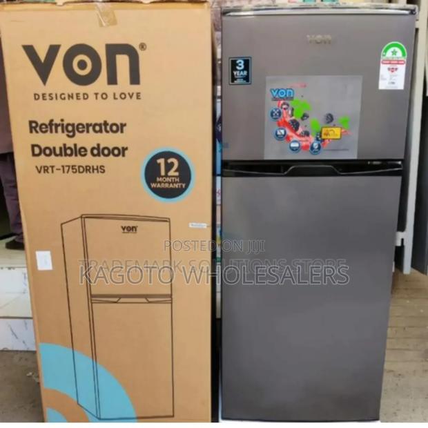 Double Door Fridge - Von 175litres Fridge