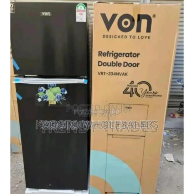 Black - Von 334litres Refrigerator - main view