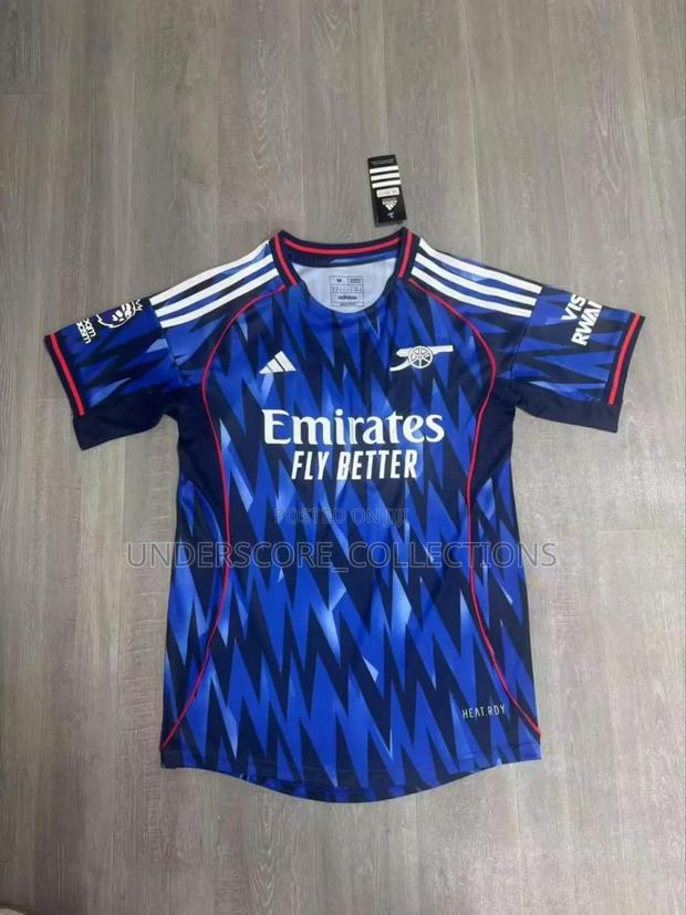 Unisex Blue Jersey Tees - thumbnail 2