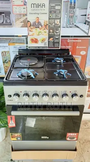 Mika 60x60 3-Gas 1 Electric Cooker