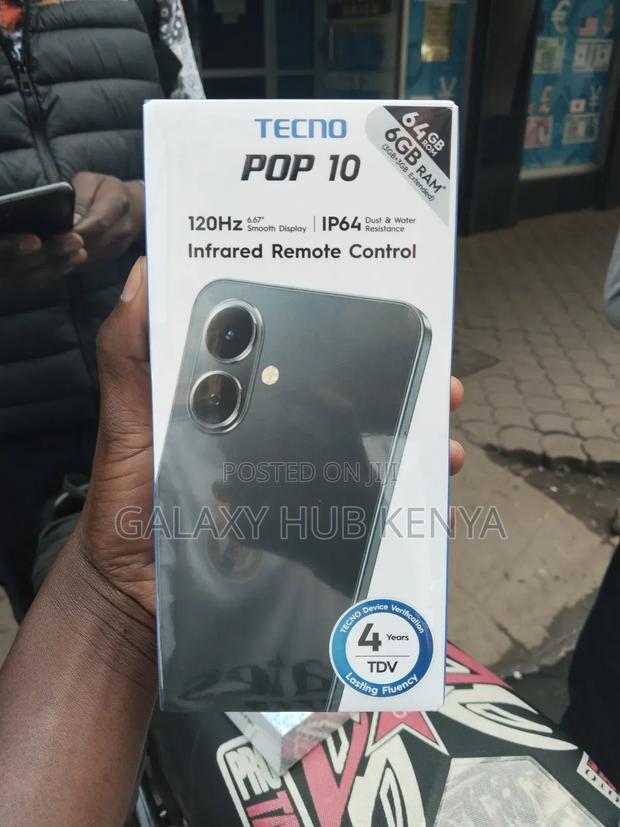 New Tecno Pop 10 64 GB Black - main view