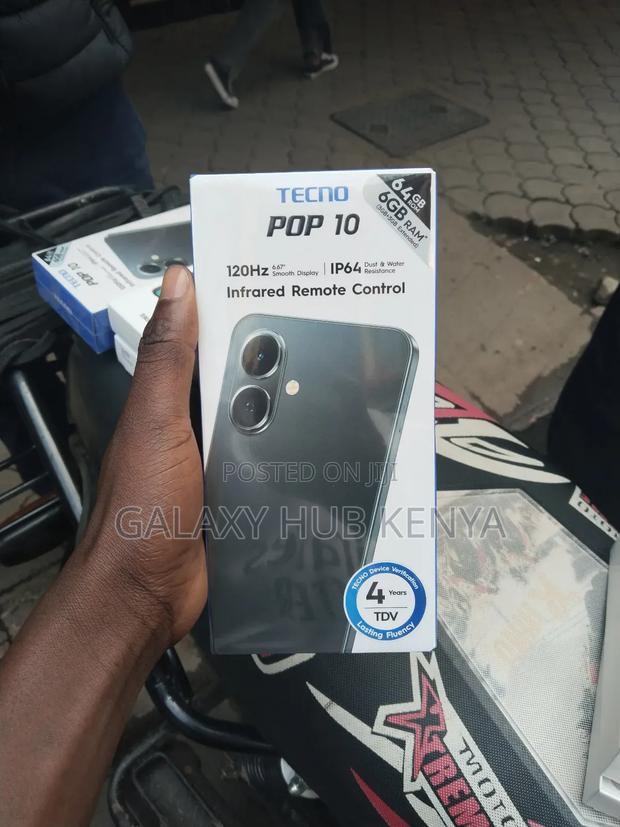 New Tecno Pop 10 64 GB Black - thumbnail 2