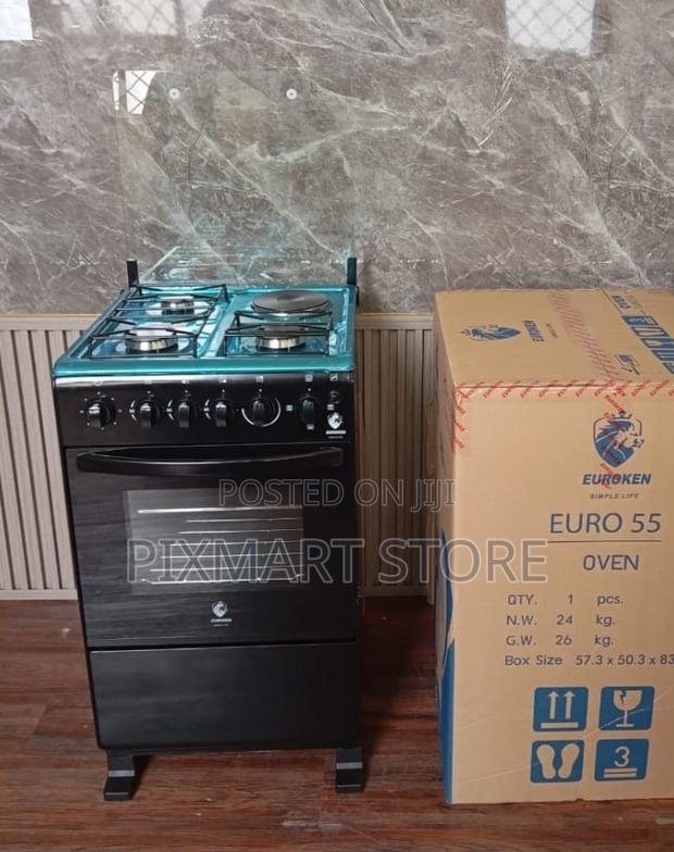 Euroken 50×55 3+1 Standing Gas Cooker With Electric Oven