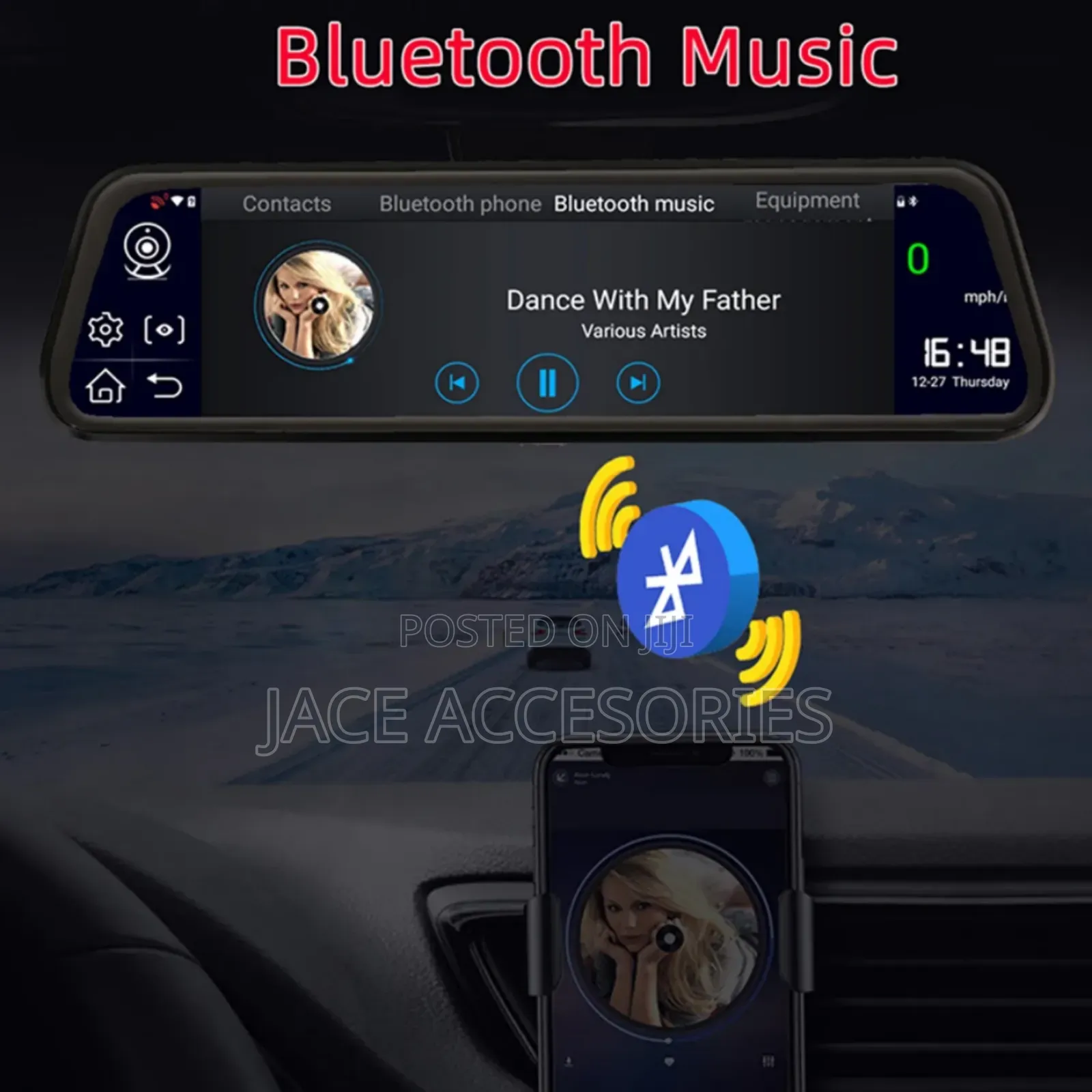 Android 10.1 Inch Touchscreen Dashcam Recorder