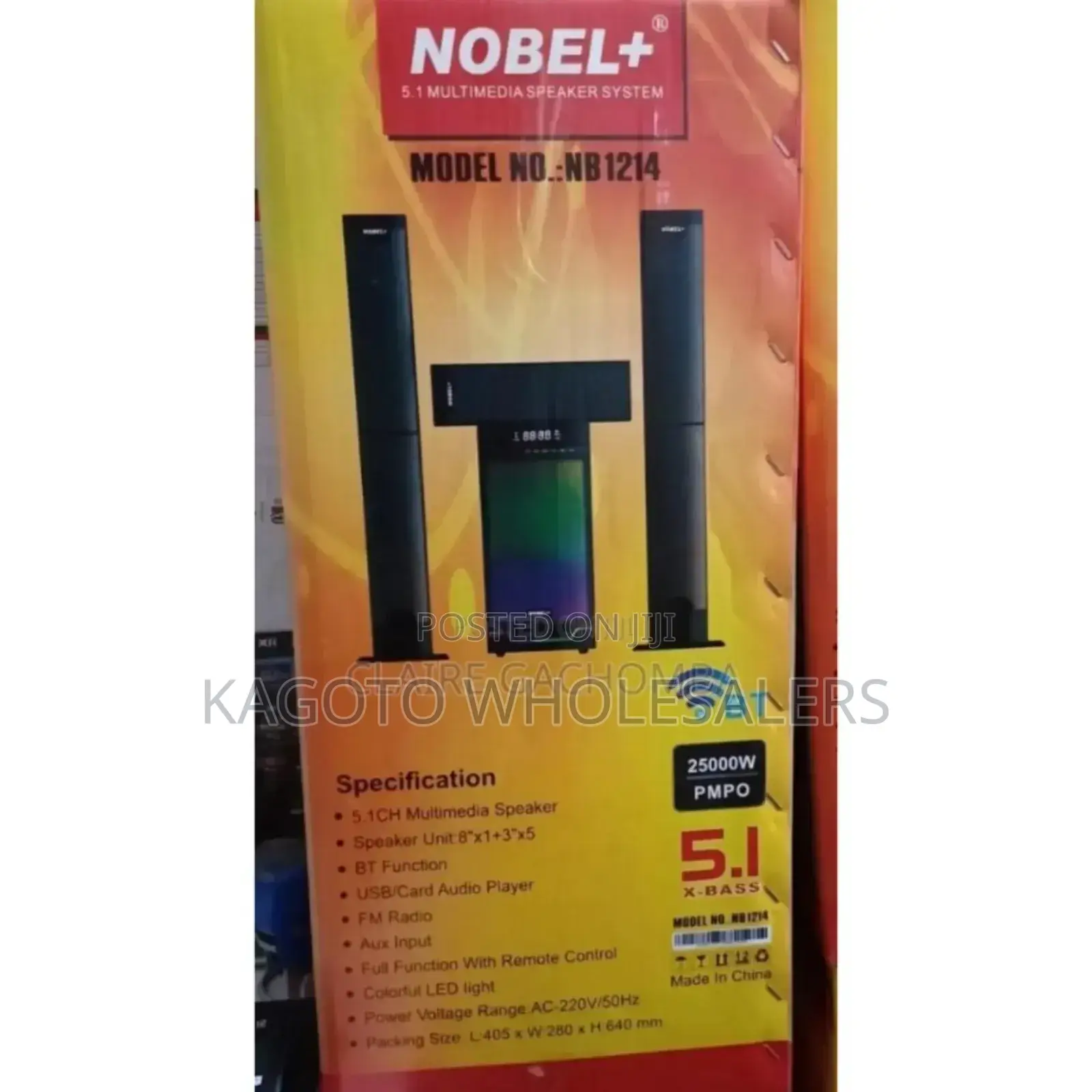 5.1ch Woofer. Nobel Model 1214 Tall Boys