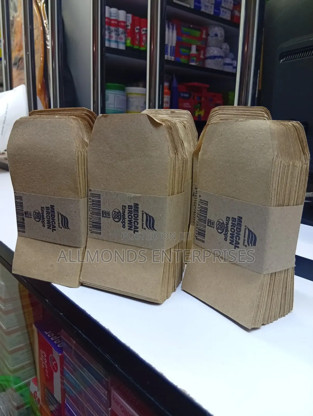 A Packet of 100 PCS Medical Brown Envelope 10.5cm by 6.7cm