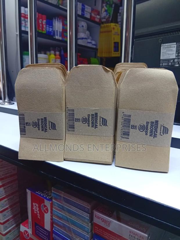 A Packet of 100 PCS Medical Brown Envelope 10.5cm by 6.7cm - thumbnail 5