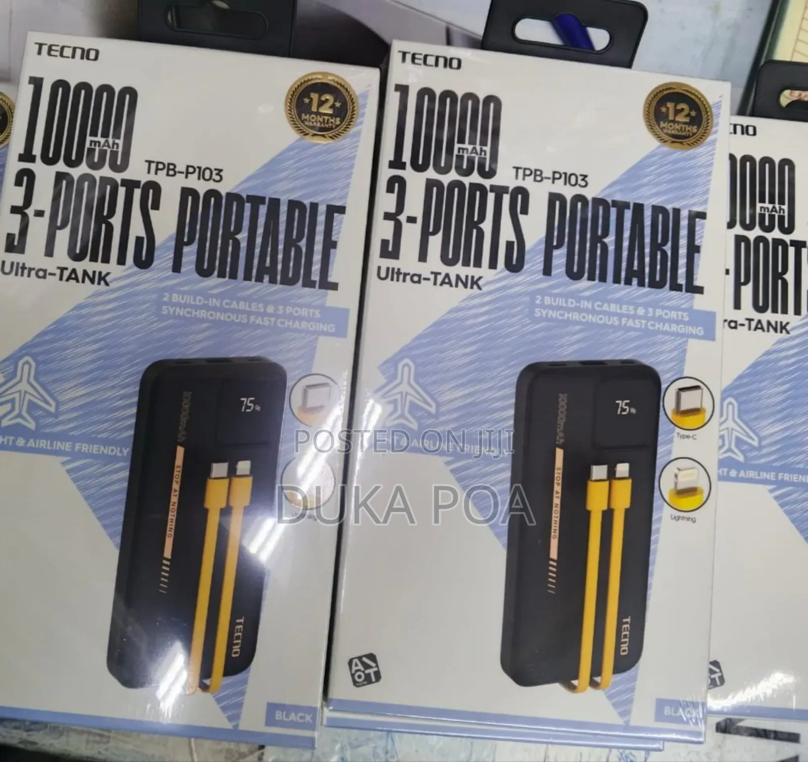 Tecno Powerbank 10000mah Ultra Tank Power Banks
