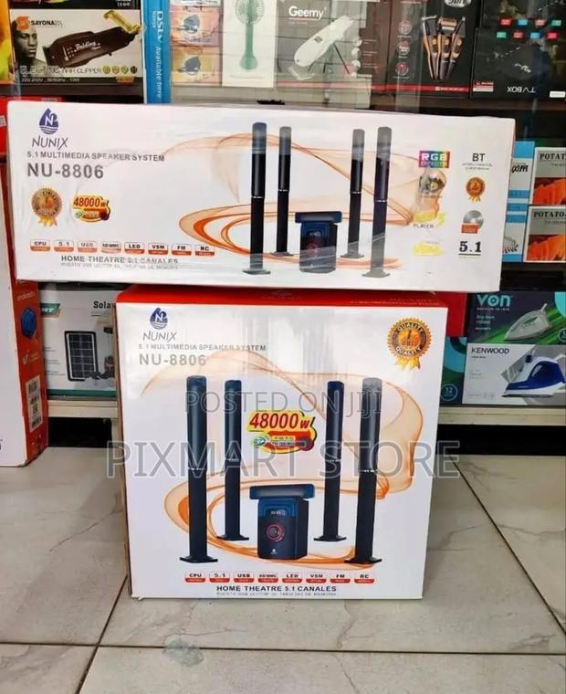 Nunix Nu-8806 Deluxe 5.1 Sound System – Music Movies in Hd