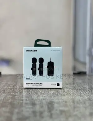 Green Lion 3 in 1 Wireless Microphone – Black