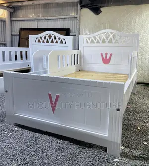 White 4 by 6 Modern Kids Bed