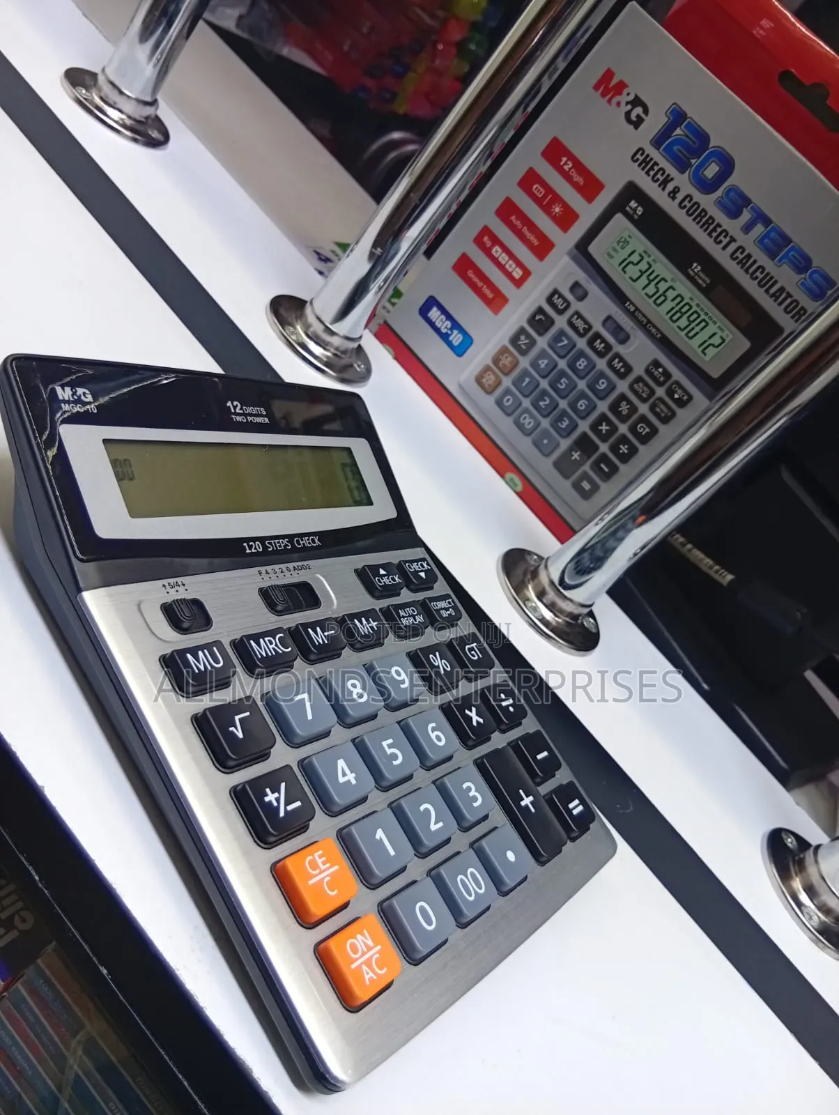 M G Office Calculator MGC-10 ( 120 Steps Check Correct)